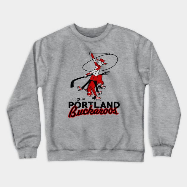 Defunct Portland Buckaroos Hockey 1969 Crewneck Sweatshirt by LocalZonly